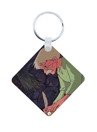 Adnan And Lina Wooden Keychain