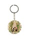 Double Sided Child And Cat Printed Keychain
