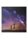 Rick And Morty Painted Canvas Wall Painting Purple/Black/Yellow 50x50centimeter