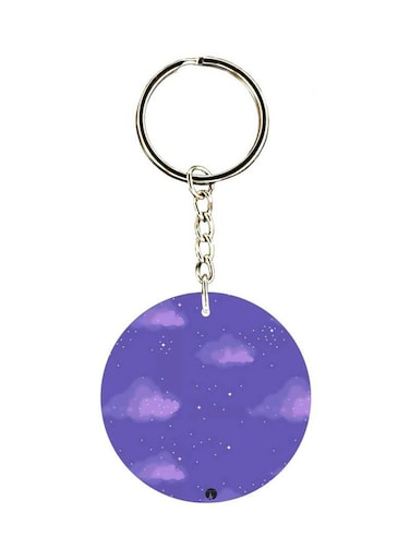 Cloud And Stars Themed Keychain