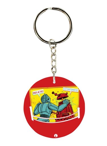Double Sided Star Wars And Doctor Who Printed Keychain