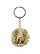 Double Sided Child And Cat Printed Keychain