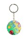 Insects And Flowers Printed Double Sided Keychain