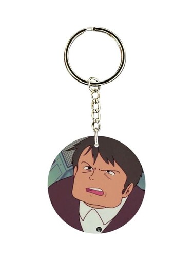 Adnan And Lina Anime Printed Keychain