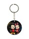 Mickey And Minnie Mouse Cartoon Printed Keychain