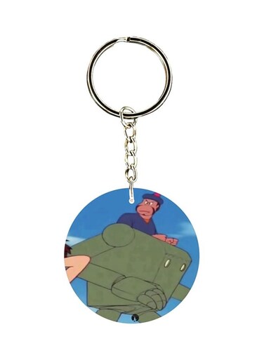 Adnan And Lina Anime Printed Plastic Keychain