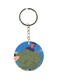 Adnan And Lina Anime Printed Plastic Keychain