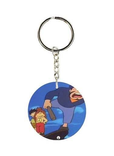 Adnan And Lina Anime Printed Plastic Keychain