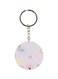 Moon And Star Printed Double Sided Keychain