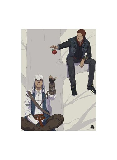 Video Game Assassin's Creed And Infamous Second Son Metal Plate Poster Multicolour 15x20cm