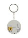 Lock And Key Printed Keychain