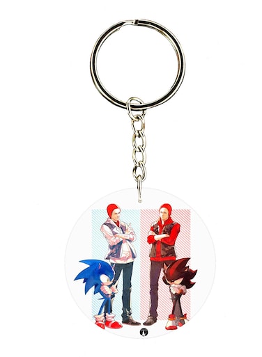 Infamous Second Son And Sonic Keychain