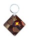 Adnan And Lina Printed Wooden Keychain
