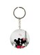 Mickey And Minnie Printed Keychain