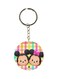 Mickey And Minnie Mouse Cartoon Printed Keychain