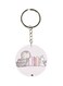 Elephant And Rabbit Printed Keychain