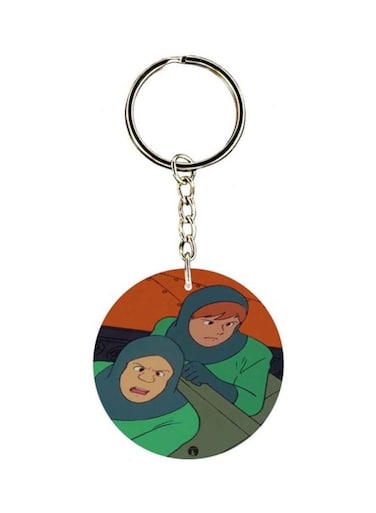 Adnan And Lina Anime Printed Keychain