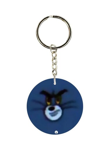 Tom And Jerry Printed Double Sided Keychain