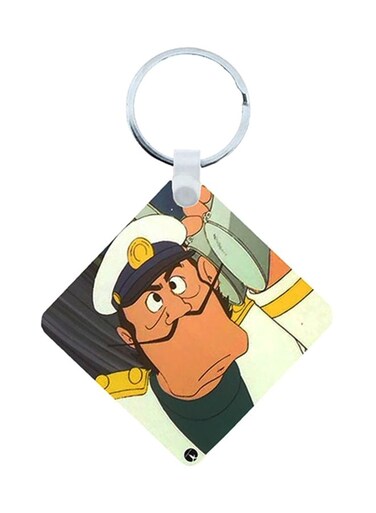 Adnan And Lina Wooden Keychain