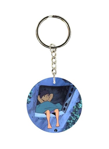 Adnan And Lina Anime Printed Keychain