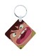 Adnan And Lina Wooden Keychain