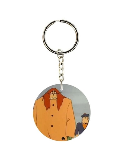 Adnan And Lina Anime Printed Keychain
