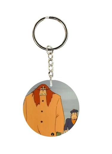 Anime Adnan And Lina Printed Keychain
