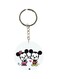 Mickey And Minnie Printed Double Sided Keychain