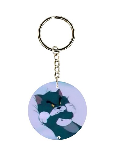 Tom And Jerry Printed Double Sided Keychain