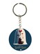 Beauty And Beast Printed Keychain