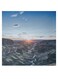 Valley And Sky Hidden Frame Canvas Wall Painting Blue/Black/White 50 x 50cm