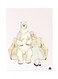 Girl And A Bear Metal Plate Poster White/Beige 15 x 20cm