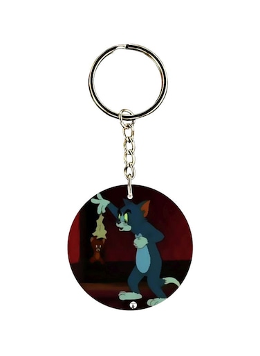 Double Sided Tom And Jerry Printed Keychain