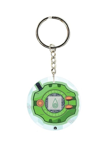 Anime Digimon Printed Plastic Keychain