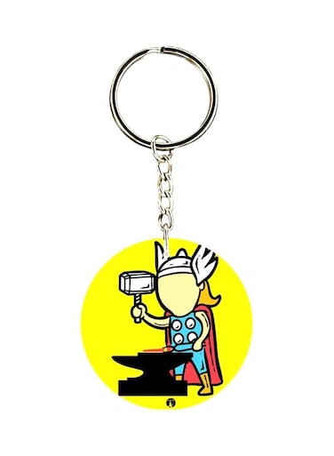Thor Printed Plastic Keychain