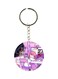 Anime Girl Printed Plastic Keychain