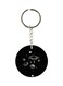 Space Printed Plastic Key Keychain