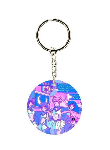 Printed Plastic Keychain