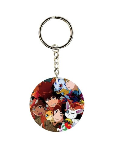 Digimon Printed Plastic Keychain