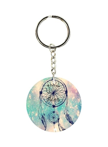 Dream Catcher Printed Plastic Keychain