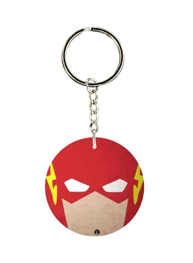 The Flash Printed Plastic Keychain