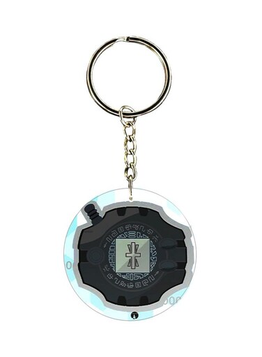 Anime Digimon Printed Plastic Keychain