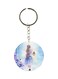Anime Girl Printed Plastic Keychain