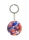 Double Sided Sonic Printed Plastic Keychain