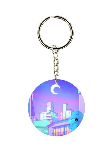 Printed Plastic Keychain