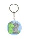 Dragon Printed Plastic Keychain