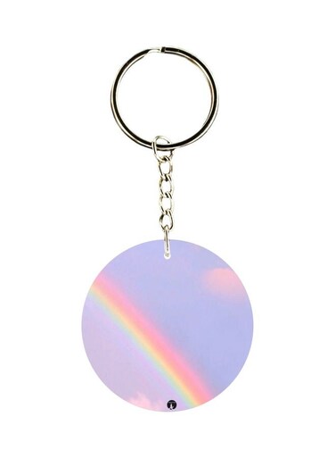 Printed Plastic Keychain