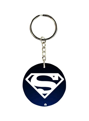 Superman Symbol Printed Plastic Key Chain