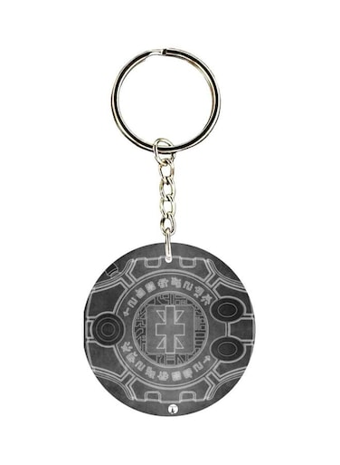 Anime Digimon Printed Plastic Keychain