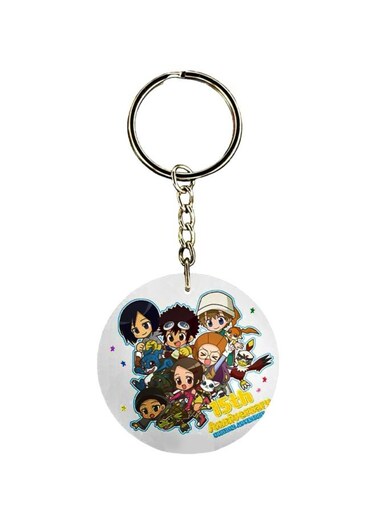Anime Digimon Printed Plastic Keychain